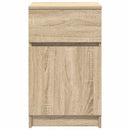 sengeborde 2 stk. 39x35x65 cm konstrueret træ sonoma-eg
