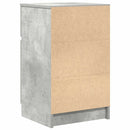 sengeborde 2 stk. 39x35x65 cm konstrueret træ betongrå