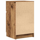 sengeskabe 2 stk. 39x35x65 cm konstrueret træ antikt træ