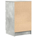 sengeborde med 3 skuffer 2 stk. 39x35x65 cm betongrå