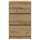 sengebord med 3 skuffer 39x35x65 cm kunsteg