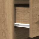 sengebord med 3 skuffer 39x35x65 cm kunsteg