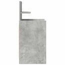 sengebord med 2 skuffer 38x34x80 cm betongrå