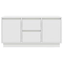 tv-bord med LED-lys 100x41x50 cm hvid