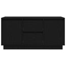 tv-skab med LED-lys 100x41x50 cm sort-eg