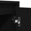 tv-skab med LED-lys 100x41x50 cm sort-eg