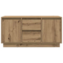 tv-bord med LED-lys 100x41x50 cm kunsteg