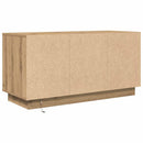 tv-bord med LED-lys 100x41x50 cm kunsteg