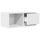 tv-bord 60x31x25,5 cm konstrueret træ hvid