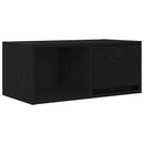 tv-bord 60x31x25,5 cm konstrueret træ sort egetræsfarve
