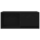 tv-bord 60x31x25,5 cm konstrueret træ sort egetræsfarve