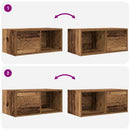tv-bord 60x31x25,5 cm konstrueret træ antikt trælook