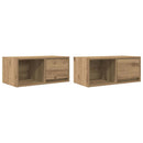 tv-borde 2 stk. 60x31x25,5 cm konstrueret træ kunsteg