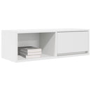 tv-bord 80x31x25,5 cm konstrueret træ hvid