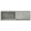 tv-bord 80x31x25,5 cm konstrueret træ betongrå