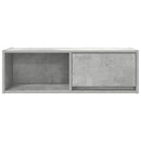 tv-borde 2 stk. 80x31x25,5 cm konstrueret træ betongrå