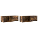 tv-skabe 2 stk. 80x31x25,5 cm konstrueret træ røget egetræ