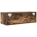 tv-skabe 2 stk. 80x31x25,5 cm konstrueret træ røget egetræ