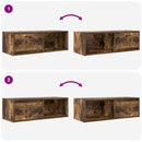 tv-skabe 2 stk. 80x31x25,5 cm konstrueret træ røget egetræ