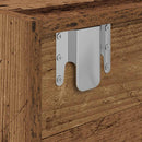 tv-borde 2 stk. 80x31x25,5 cm konstrueret træ gammelt trælook