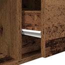 tv-borde 2 stk. 80x31x25,5 cm konstrueret træ gammelt trælook