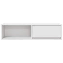 tv-borde 2 stk. 100x31x25,5 cm konstrueret træ hvid