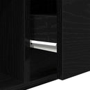 tv-borde 2 stk. 100x31x25,5cm konstrueret træ sort egetræsfarve