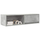 tv-borde 2 stk. 100x31x25,5 cm konstrueret træ betongrå