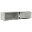 tv-borde 2 stk. 100x31x25,5 cm konstrueret træ betongrå