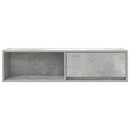 tv-borde 2 stk. 100x31x25,5 cm konstrueret træ betongrå