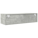 tv-borde 2 stk. 100x31x25,5 cm konstrueret træ betongrå