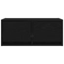 tv-bord 60x31x25,5 cm konstrueret træ sort egetræsfarve