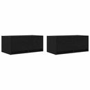 tv-borde 2 stk. 60x31x25,5 cm konstrueret træ sort egetræsfarve