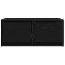 tv-borde 2 stk. 60x31x25,5 cm konstrueret træ sort egetræsfarve