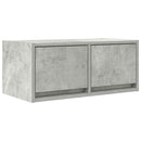 tv-borde 2 stk. 60x31x25,5 cm konstrueret træ betongrå