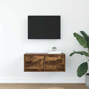 tv-bord 60x31x25,5 cm konstrueret træ røget egetræsfarve