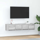 tv-borde 2 stk. 60x31x25,5 cm konstrueret træ grå sonoma-eg