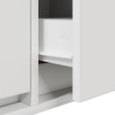 tv-borde 2 stk. 80x31x25,5 cm konstrueret træ hvid