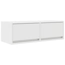 tv-borde 2 stk. 80x31x25,5 cm konstrueret træ hvid