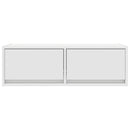 tv-borde 2 stk. 80x31x25,5 cm konstrueret træ hvid