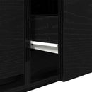 tv-borde 2 stk. 80x31x25,5 cm konstrueret træ sort egetræsfarve