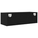 tv-borde 2 stk. 80x31x25,5 cm konstrueret træ sort egetræsfarve