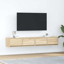 tv-borde 2 stk. 80x31x25,5 cm konstrueret træ sonoma-eg