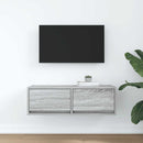 tv-bord 80x31x25,5 cm konstrueret træ grå sonoma-eg