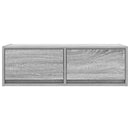 tv-bord 80x31x25,5 cm konstrueret træ grå sonoma-eg