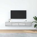tv-borde 2 stk. 80x31x25,5 cm konstrueret træ grå sonoma-eg