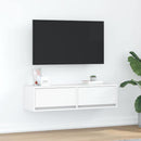 TV-skab med skuffe Hvid 100 x 31 x 25,5 cm Konstrueret træ