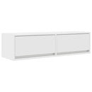 TV-skab med skuffe Hvid 100 x 31 x 25,5 cm Konstrueret træ