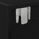 TV-skab med skuffe Sort eg 100 x 31 x 25,5 cm Konstrueret træ