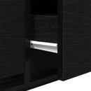 TV-skab med skuffe Sort eg 100 x 31 x 25,5 cm Konstrueret træ
